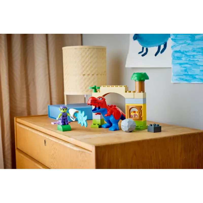 LEGO DUPLO 10463 Dinozaurs Zirnekļcilvēks-Rekss pret Zaļo Goblīnu