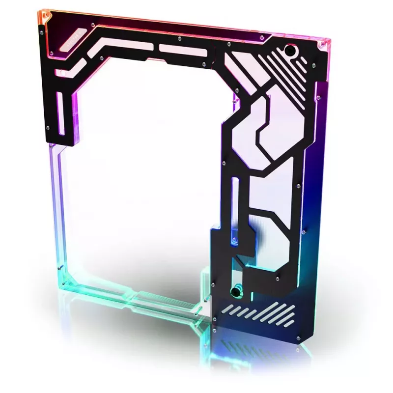 Case side panel Singularity Spectre 4 Aevum Dual Loop Side Panel Acrylic Clear Melns