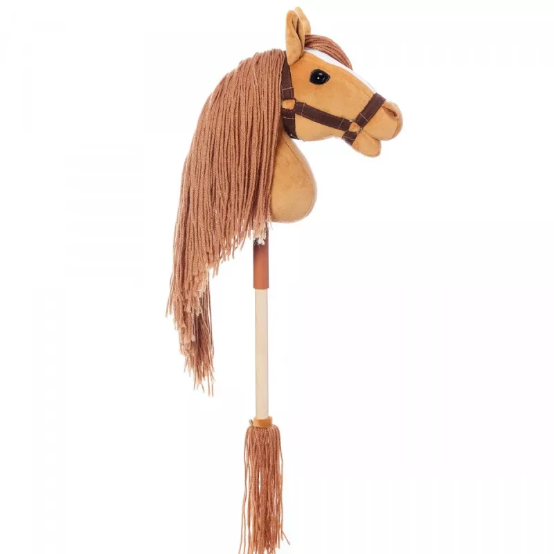 Nūja ar zirga galvu HOPPIHORSE Hobby Horse A3 Kastaņa