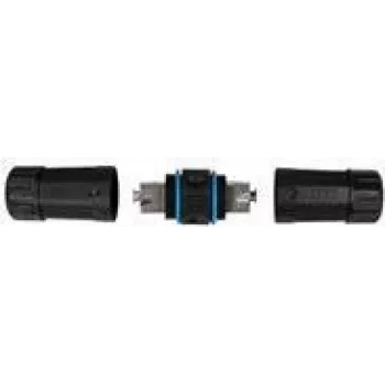 LogiLink Professional - tīkls Coupler - IDC, 8-pin to IDC, 8-pin - Shielded -Cat.7 neapstrādāts kabelis - outdoors - Melns