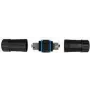 LogiLink Professional - tīkls Coupler - IDC, 8-pin to IDC, 8-pin - Shielded -Cat.7 neapstrādāts kabelis - outdoors - Melns