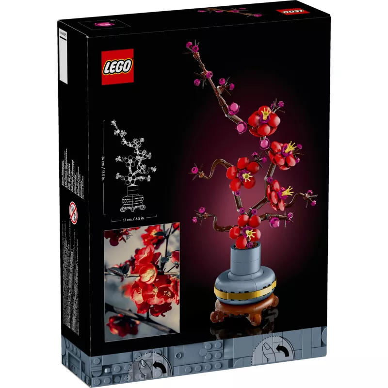 LEGO Icons Plūmju zieda dekoratīvais displeja komplekts 10369, Daudzkrāsains