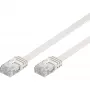 Wentronic Goobay CAT 5e Flat-komutācijas kabelis, U/UTP, balts, 15 m - CCA vara maisījums (93364)