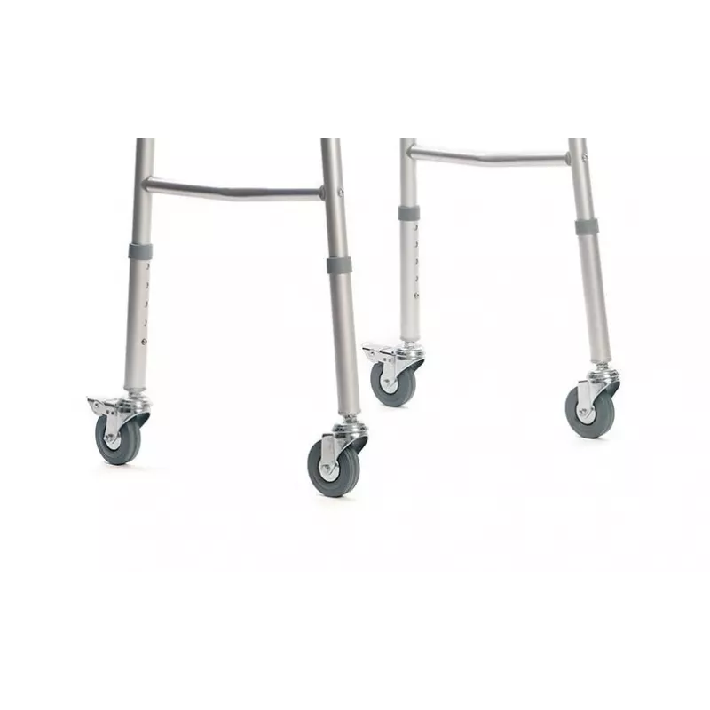 Ritošais rāmis VITEA CARE PPC013VC — 4 riteņu alumīnija rollators, regulējams augstums 81,5–91,5 cm, 8 cm riteņi, platums 550 mm, maks. lietotājs 110 kg