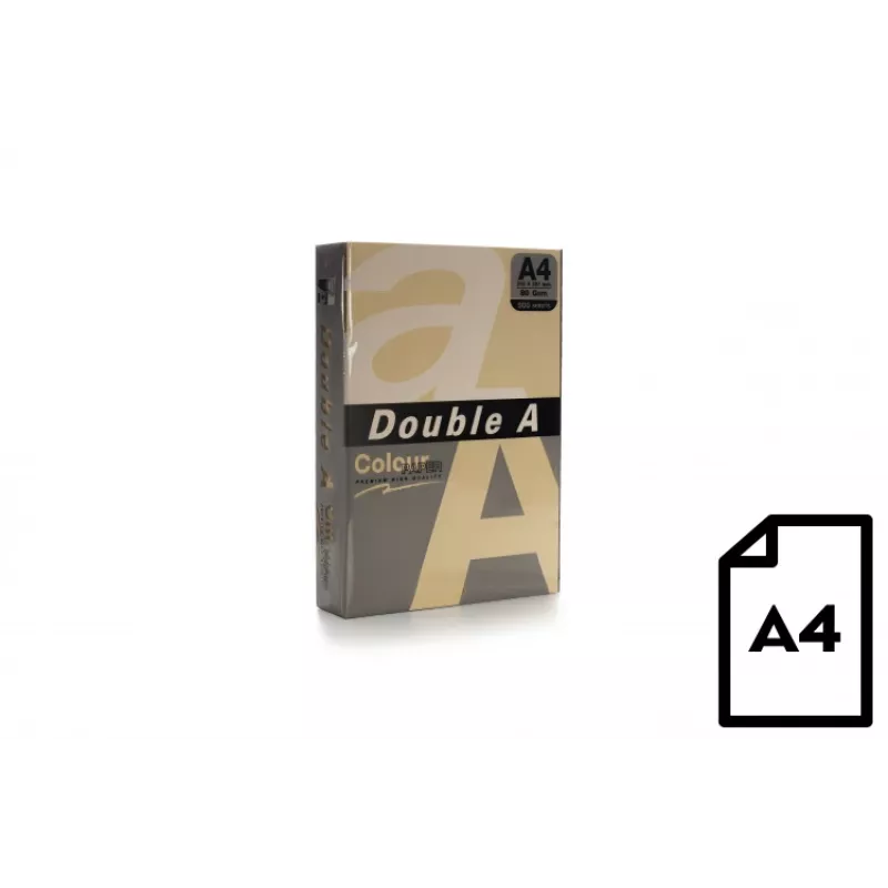 Krāsainais papīrs Double A, 80g, A4, 500 loksnes, Vecrozā