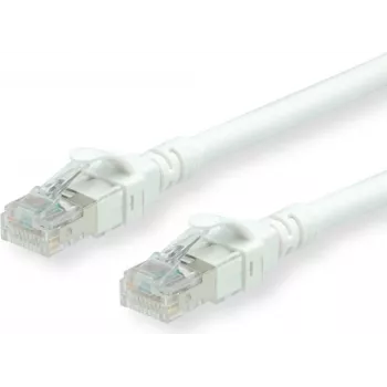 ROLINE - komutācijas kabelis - RJ-45 (V) uz RJ-45 (V) - 30 cm - SFTP - CAT 6a - Balts (21.15.2976)