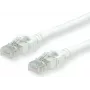 ROLINE - komutācijas kabelis - RJ-45 (V) uz RJ-45 (V) - 30 cm - SFTP - CAT 6a - Balts (21.15.2976)
