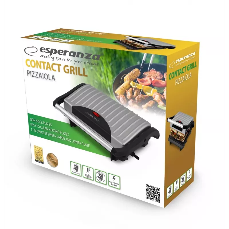 Esperanza Ekg005 elektriskais grils Pizzaiola Ekg005