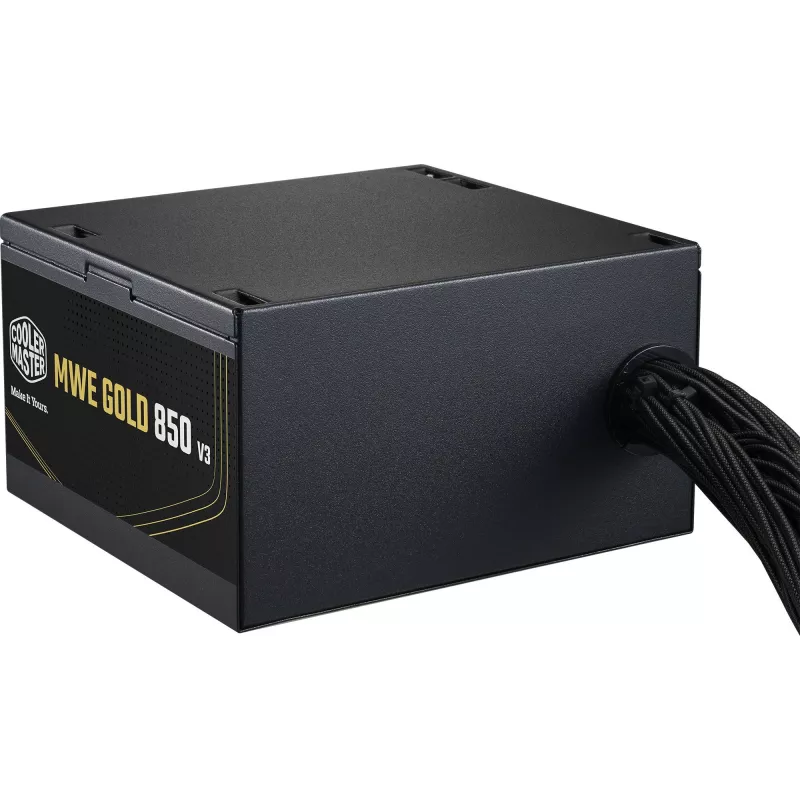 Cooler Master Barošanas bloks MWE Gold 850 V3 850W 80+Gold Nenomaināmi kabeļi ATX 3.1 Ventilators 120mm Garantija 5 gadi
