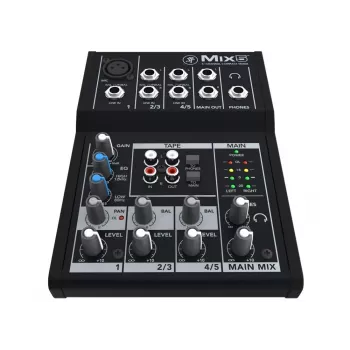 Mackie Mix5 5 kanāli 20 - 30000 Hz Melns