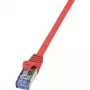 Tīkla kabelis LogiLink 1m Cat.6A RJ-45 S/FTP oranžs