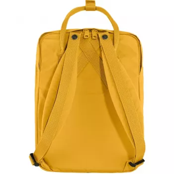Mugursoma Fjällräven Kanken Laptop 13 inch — Ikdienas pilsētas mugursoma, dzeltena, 250×160×350 mm, poliamīds/PP/vinils