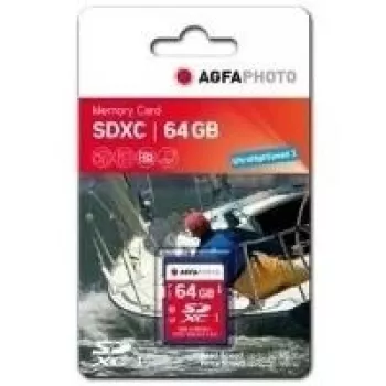AgfaPhoto - Zibatmiņas karte - 64 GB - 10. klase - SDXC UHS-I