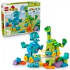 Konstruktors LEGO DUPLO 10451 Dinozauri uz riteņiem 3-in-1 komplekts, 108 gab., vecumam 3+, augstums 220 mm