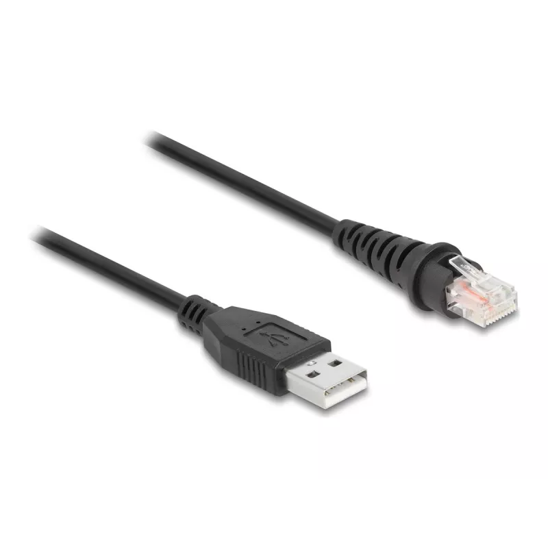 DeLOCK RJ50 uz USB 2.0 Type-A svītrkoda skenera kabelis 2 m