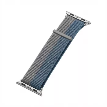 Rokassprādze GUAN Premium Plus priekš Apple Watch 44mm 45mm 42mm 49mm 46mm — Pelēka/zila