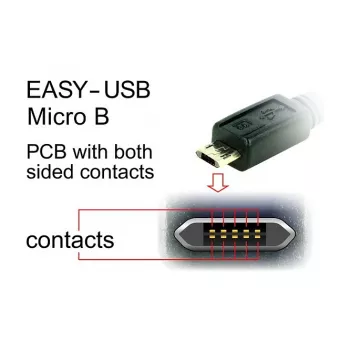 USB kabelis DeLOCK 83857 USB 2.0 3 m USB A Micro-USB B Melns