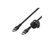 Belkin BOOSTCHARGE PRO Flex USB kabelis 3 m USB 2.0 USB C Melns (CAB011BT3MBK)