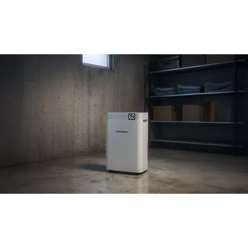 Mitruma savācējs BLAUPUNKT ADH801 — 20 L/dienā (maks. 36 L/24h), 4.2 L tvertne, 600 W, R290, LED displejs