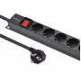 Qoltec Alumīnija PDU RACK | 16A | 16 x Schuko | Vertikāls | 1.8m