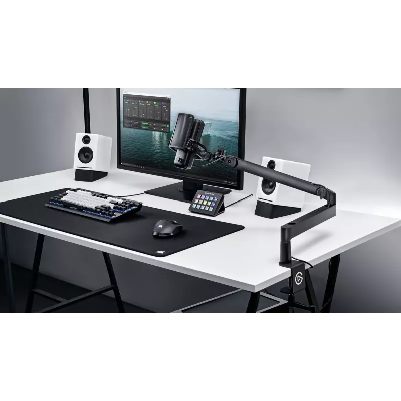 Mikrofona statīva svira Elgato Wave Mic Arm Low Profile — regulējama zema profila izlice studijai un straumēšanai