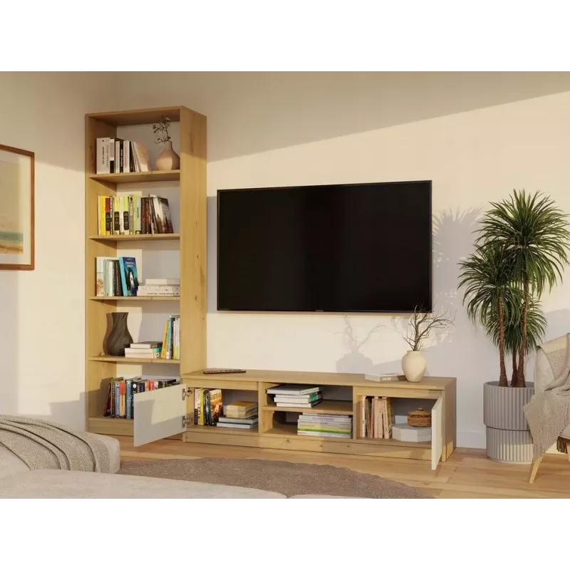 MALWA 140 TV skapis, artisan ozols/kašmira