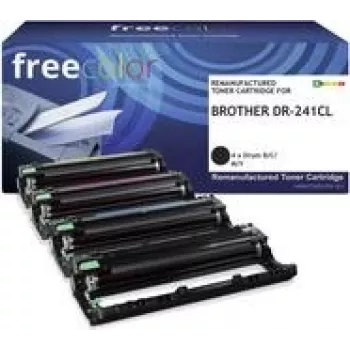 freecolor Toner Brother DR-241CL Drum Kit BK/C/M/Y 15000 Sei pārstrādāta - pārstrādāta - Saderīga (K15725F7)