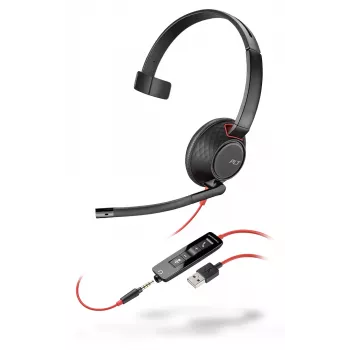 Austiņas Poly Melnswire 5210 Monaural USB-C