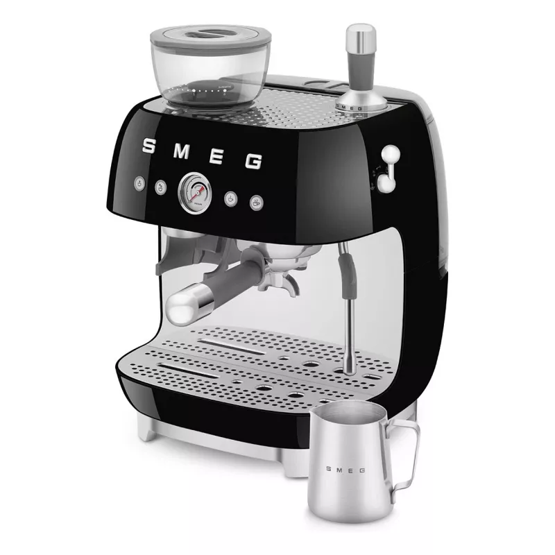 SMEG EGF03BLEU Espresso automāts. Kafijas automāts 50. gadu stilā. melns