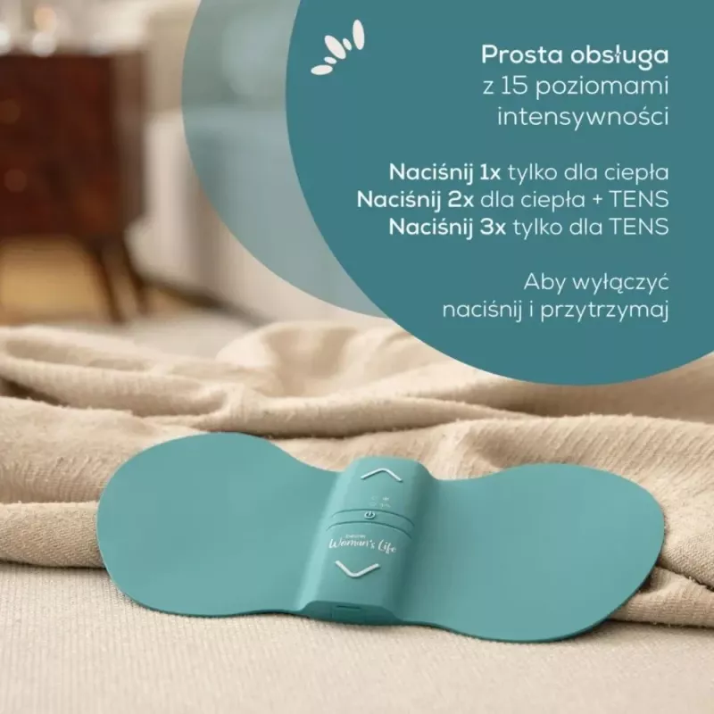 Menstruālā relaksācijas ierīce Beurer EM 55 ar TENS tehnoloģiju vēdera sāpju mazināšanai