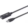 USB kabelis S/CONN 13-29055 USB 2.0 5 m Melns