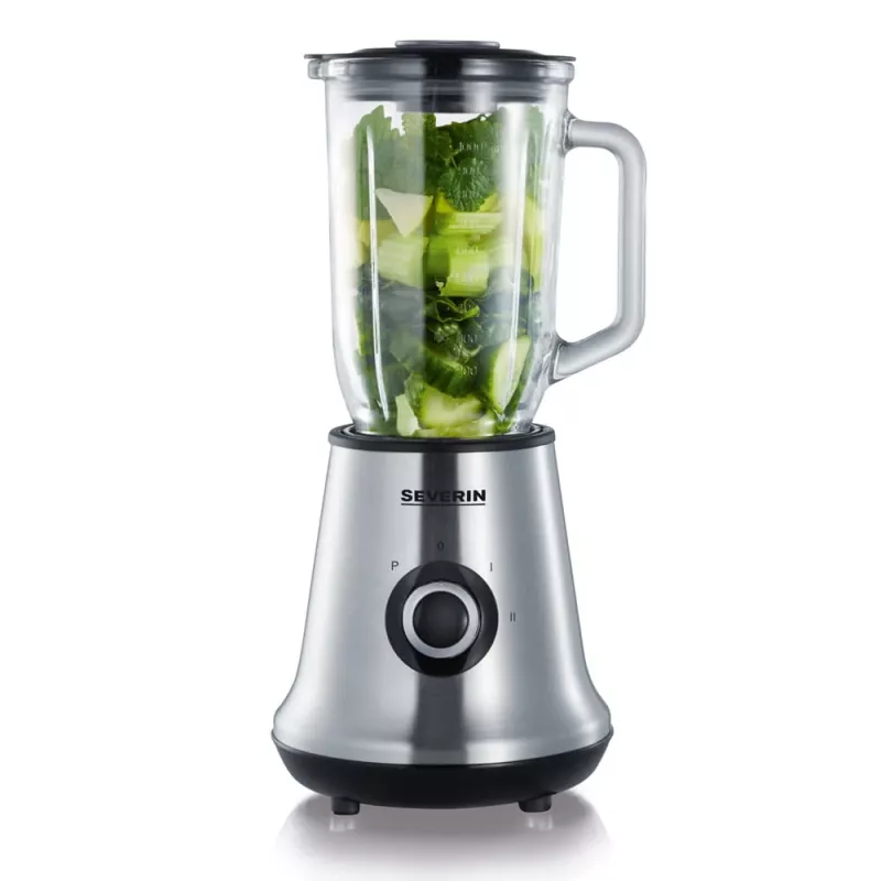Severin SM 3734 galda blenderis melns - nerūsējošais tērauds 1l 500W Mikseris (SM 3734)