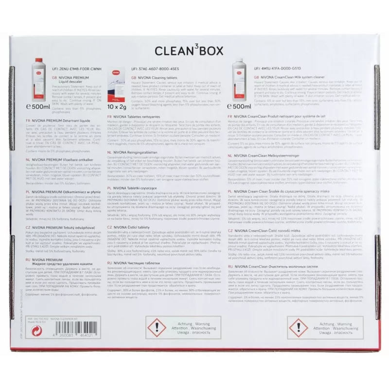 Tīrīšanas komplekts Nivona Clean3Box 3 gab. (modelis 390700402) Nivona kafijas automātiem