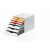 Durable VARICOLOR MIX 7 pelēka plastmasas kumode ar 7 atvilktnēm