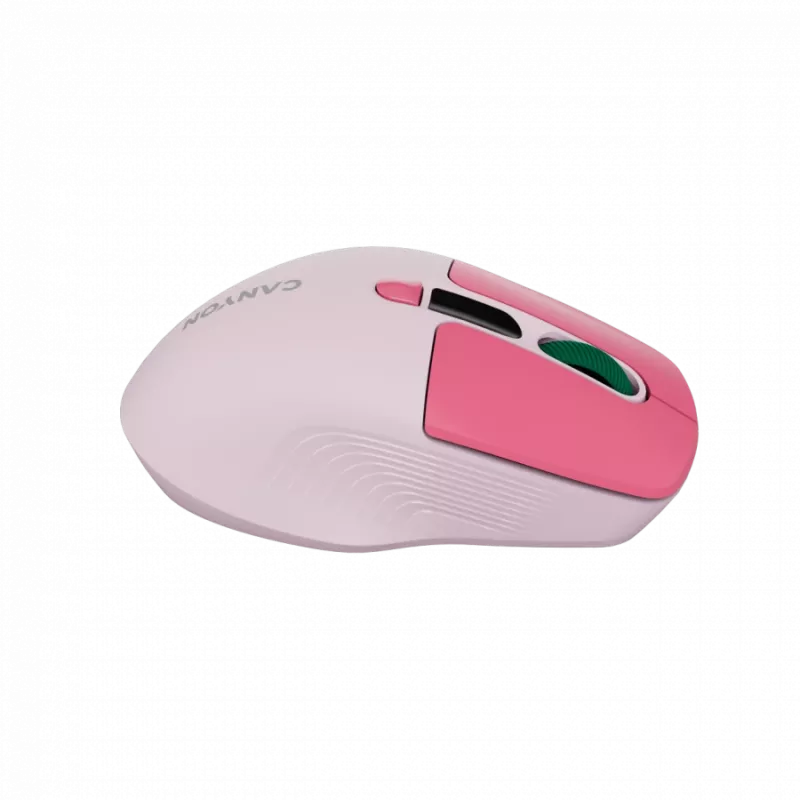 Canyon MW-26 - 2in1 bezvadu optiskā pele Bluetooth / 2,4 GHz - klusa - rozā