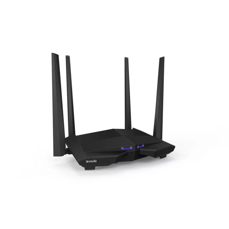 Tenda AC10 bezvadu maršrutētājs Gigabit Ethernet Divjoslu (2.4 GHz / 5 GHz) Melns