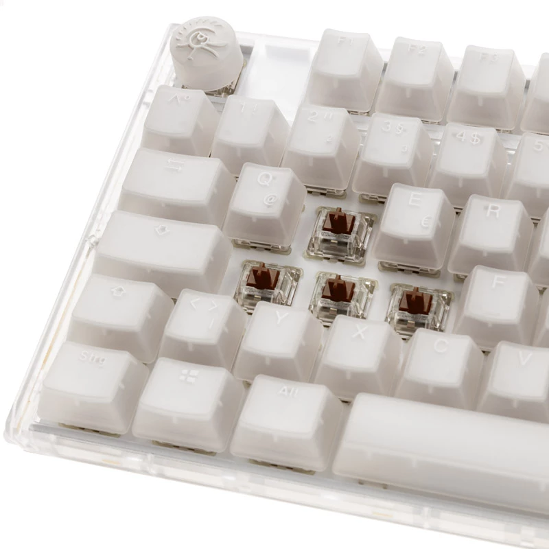 Ducky One 3 TKL spēļu tastatūra, USB, QWERTZ, vācu, balta