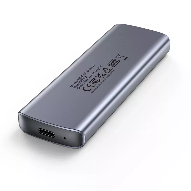 M.2 diskas korpuss - Unitek S1241B01 1x M.2 NVMe USB-C 10Gbps
