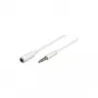 Wentronic Goobay 3,5 mm ligzdas pagarinātāja kabelis, balts, 5 m - 3,5 mm spraudnis (4 kontaktu, stereo) > 3,5 mm ligzda (4 kontaktu, stereo) (62364)