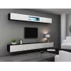 Cama viesistabas mēbeļu komplekts VIGO 12 melns/balts glancēts