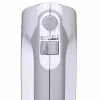 Rokas mikseris Bosch MFQ36480 – 450 W, 5 ātrumi ar turbo, pelēks/balts, putotāji un mīklas āķi