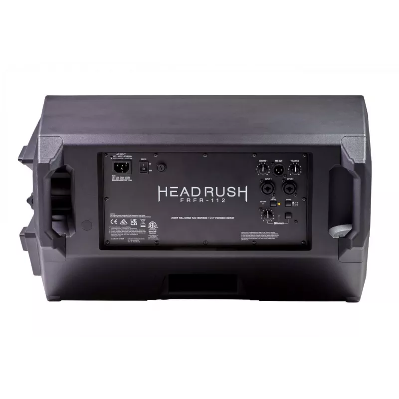 Ģitāras kolonna HEADRUSH FRFR-112 MK2 2000W, Bluetooth 5.0, 2x Combo XLR/TRS, XLR izeja, 132 dB SPL