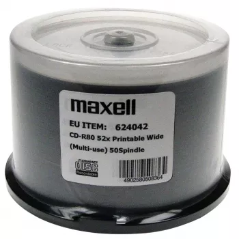 MAXELL CD-R 700MB 50 gab. 52x80 min, spindele, CD-R apdrukai