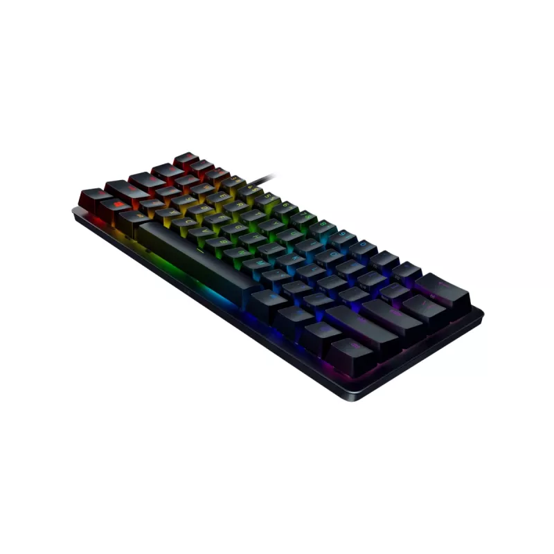Razer Huntsman Mini 60% Gaming tastatūra Opto-Mechanical Purple Switch RGB LED gaisma NORD vadu