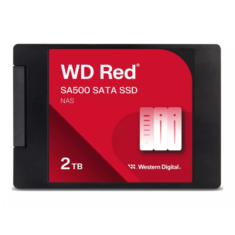 SSD disks Western Digital Red SA500 2TB 2.5 collas SATA III, 3D NAND, NAS