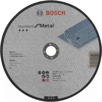 Griešanas disks Bosch A 30 S BF Plakans centrs Čuguns Krāsainie metāli Tērauds