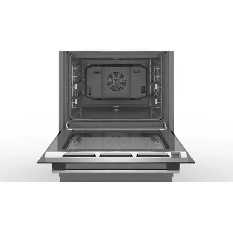Bosch Plīts HLS79Y351U 6. sērija, Plīts virsmas tips Indukcija, Cepeškrāsns tips Elektriskā, Nerūsējošais tērauds, Platums 60 cm, Grilēšana, LCD, 63 L, Dziļums 60 cm