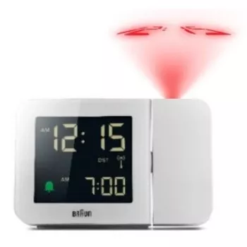 Braun 67161 modinātājpulkstenis Digitālais modinātājpulkstenis Balts