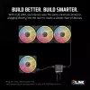 Corsair iCUE LINK LX120-R RGB ventilators 12 cm melns 2400 RPM 3.8 mmH2O