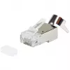 Ekranēts RJ45 spraudnis EQUIP Cat 8.1, vīrišķais, sudraba, 50 gab., 11.7×22.5 mm, 3.7 g